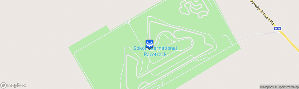 Static Map of Sokol International Racetrack