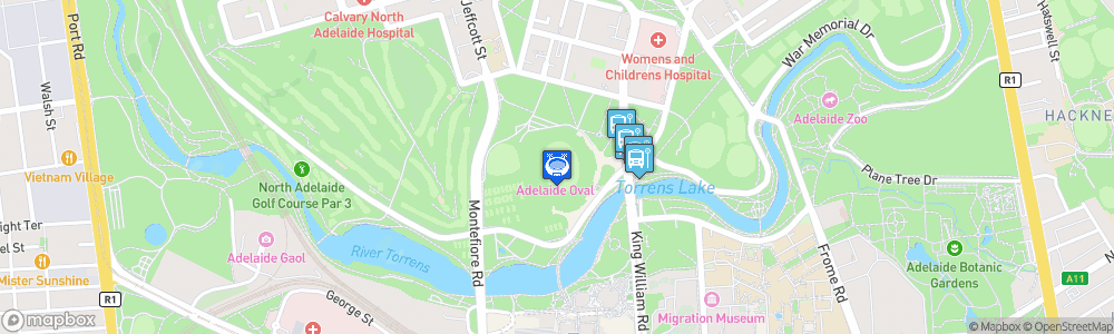 Static Map of Adelaide Oval
