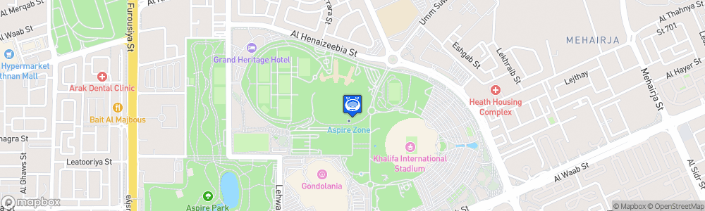 Static Map of Aspire Dome