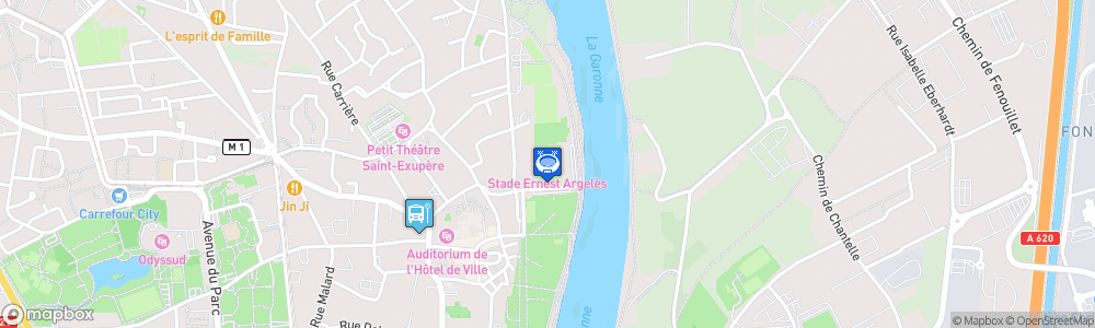 Static Map of Stade Ernest-Argelès