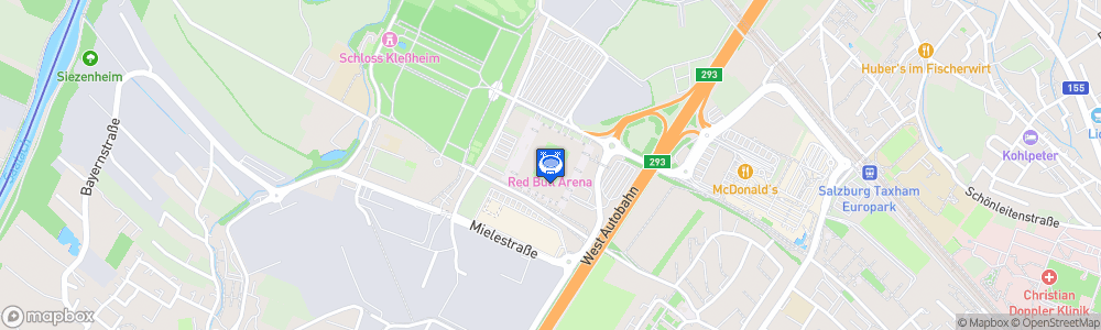 Static Map of Red Bull Arena - Salzbourg