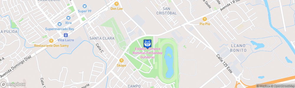 Static Map of Estadio Rommel Fernández