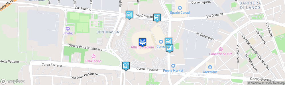 Static Map of Allianz Stadium