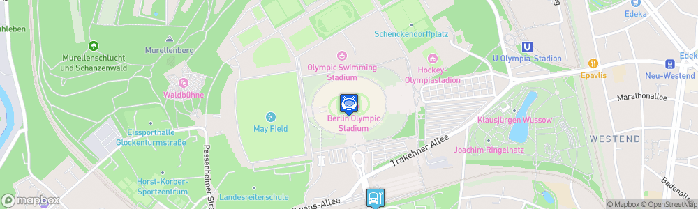 Static Map of Olympiastadion Berlin