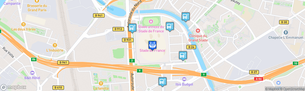 Static Map of Stade de France