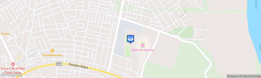 Static Map of Japoma Stadium