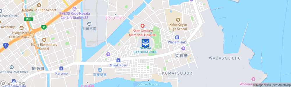 Static Map of Noevir Stadium Kobe